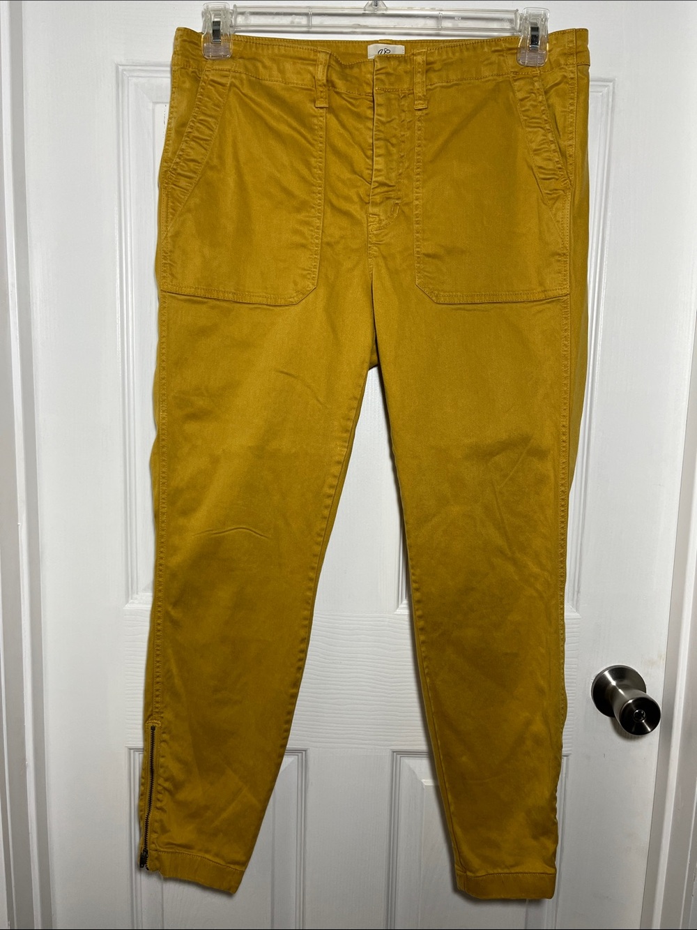 J. Crew Womens Mustard Chinos with Utility Pockets